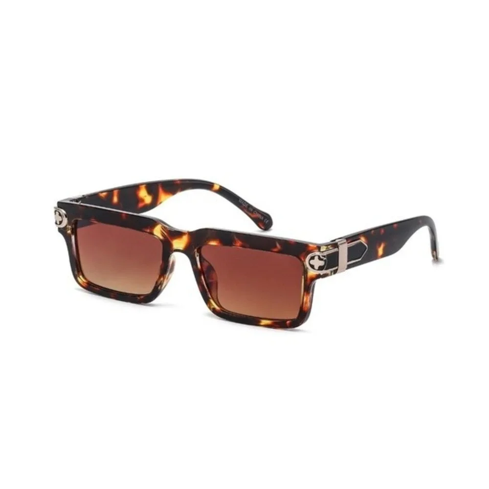 Sunglasses Women Men Sunglasses Tortoise Square Shades Hip Hop Style Small Lens‎